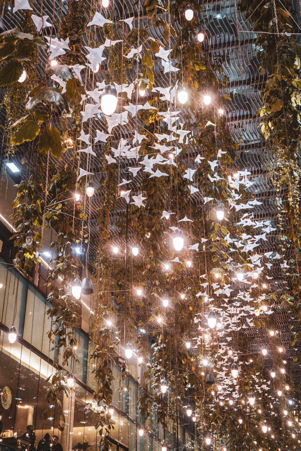 Origami Doves with Lights